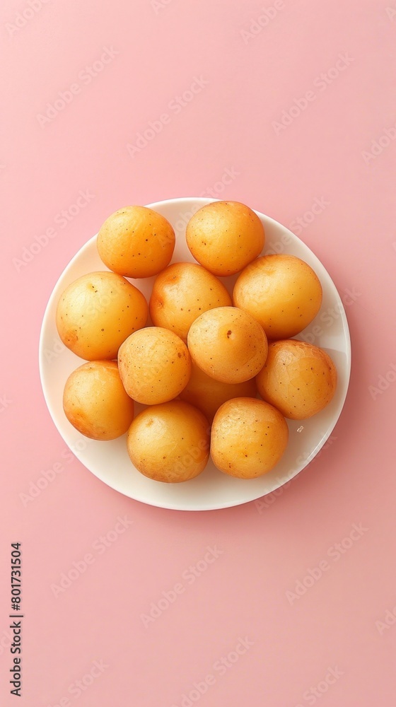Korean fried potatoes delicious taste snack food story background Korean fried potatoes delicious taste snack food story background