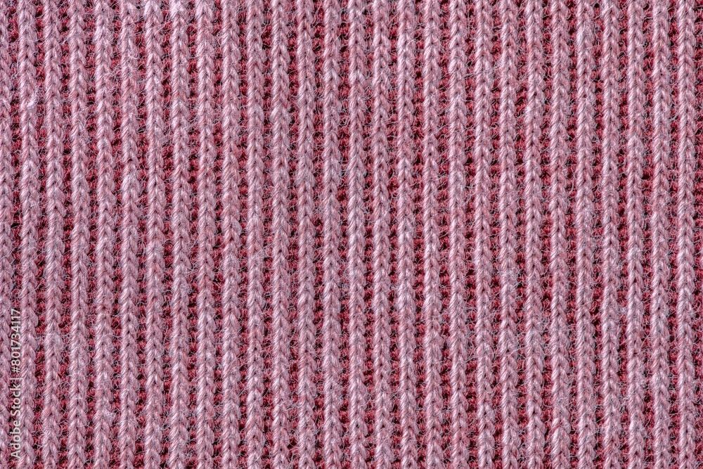 Pink knitted fabric texture background Pink knitted fabric texture background