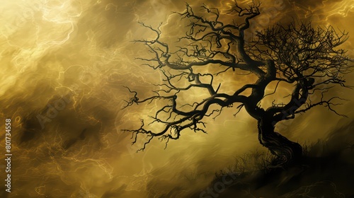tree with branches that have no leaves