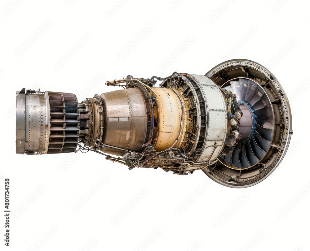 jet engine on a white background jet engine on a white background