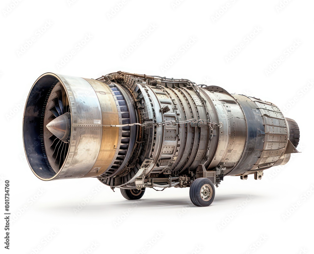 jet engine on a white background jet engine on a white background