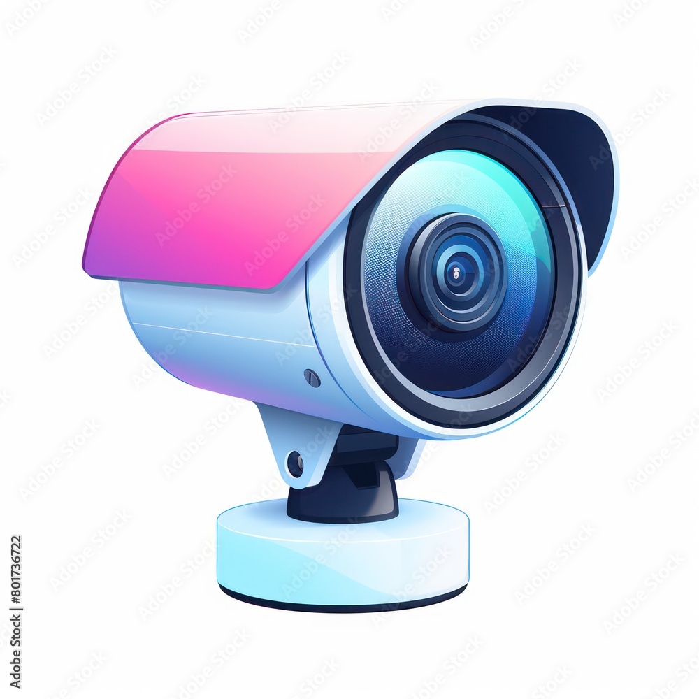 surveillance camera icon, white background surveillance camera icon, white background