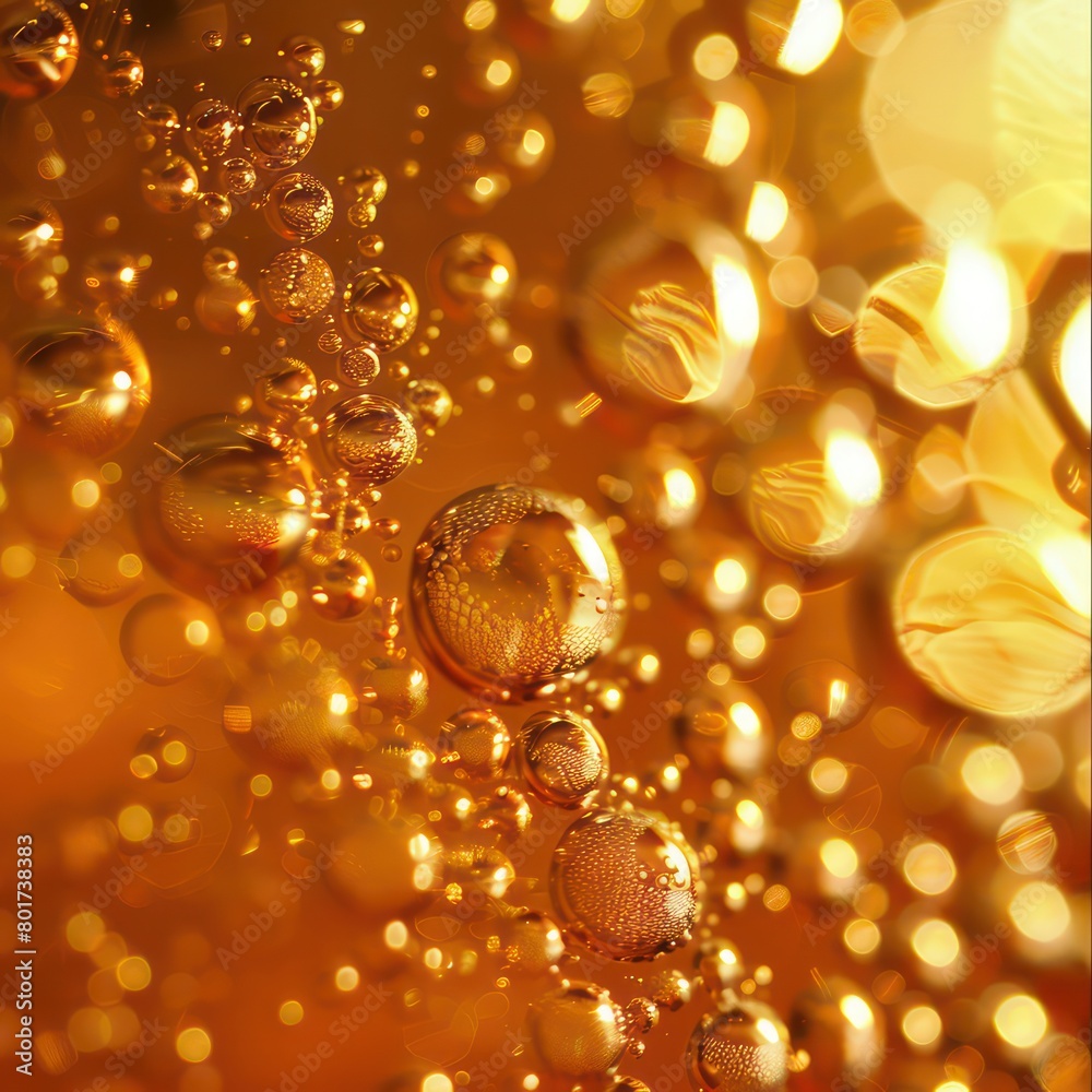 beer bubbles on a glass beer bubbles on a glass