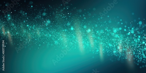Teal gradient sparkling background illustration with copy space texture for display products blank copyspace for design text photo website web banner 