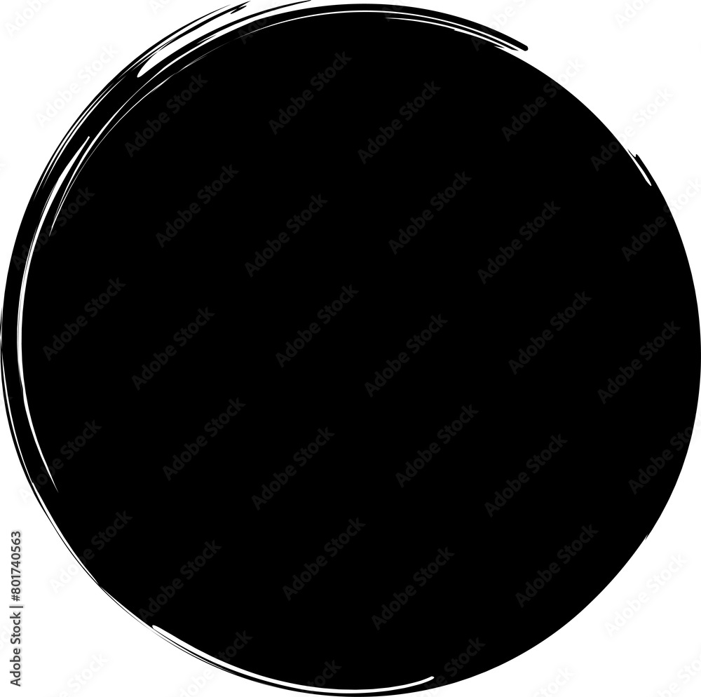 Circle brush for stamp, ink and paintbrush design Circle brush for stamp, ink and paintbrush design