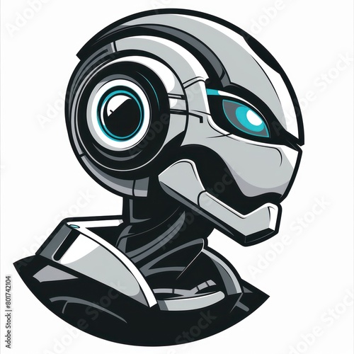 logo design to artificial intelligence robot