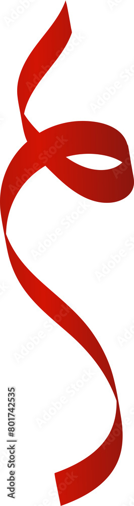 Fototapeta premium Ribbon red color. Elements for holiday