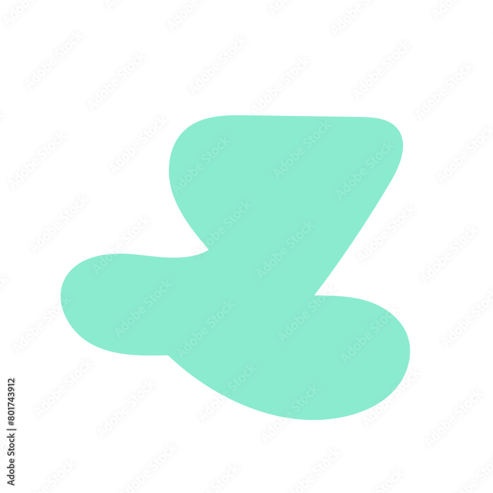 Spring Coloured Abstract Shape Decor Vectors