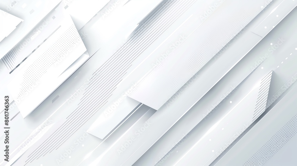 Obraz premium 3d white abstract geometric background