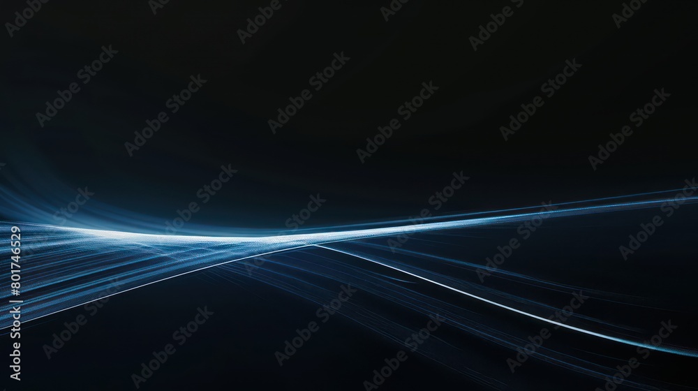 light line isolated black background