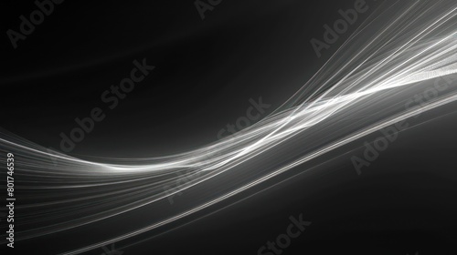 light line isolated black background
