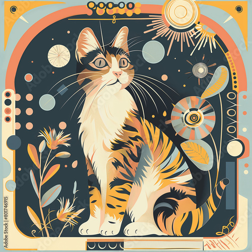 vector graphic Munchkin Spend time engaging your cat with interactive play sessions  using toys to mimic hunting behaviors  Small pattern and turn around and come back  surrounded 