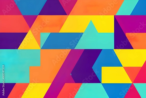 ポップで派手な模様, 色, カラフル, デザイン, 幾何学のパターン