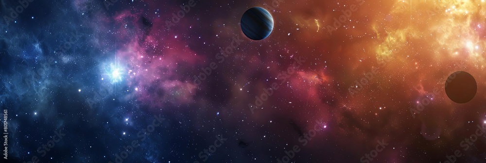 a stunning view of the vastness of space captured through a telescope, featuring a distant galaxy, a stunning view of the vastness of space captured through a telescope, featuring a distant galaxy,