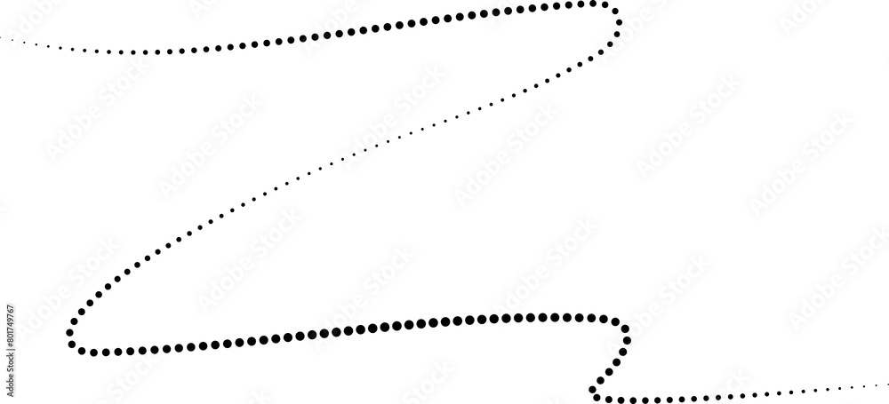 Line dotted halftone waves. Creative shape abstract