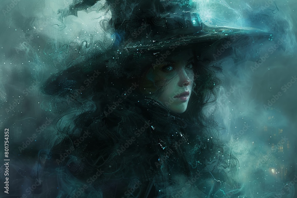 Artwork featuring witches that has a haunting and magical feel.