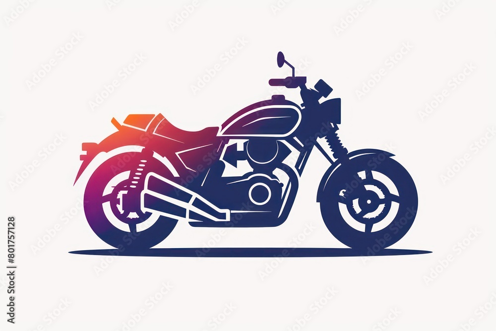 motorcycle logo design on white background motorcycle logo design on white background