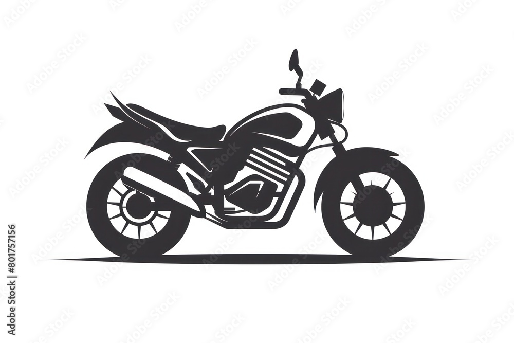 Obraz premium motorcycle logo design on white background