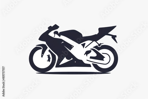 motorcycle logo design on white background