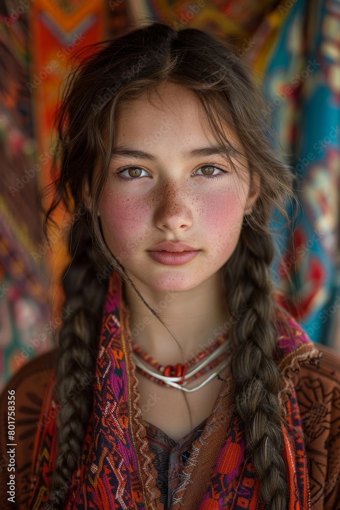 graph featuring a young Mongolian female adolescent graph featuring a young Mongolian female adolescent