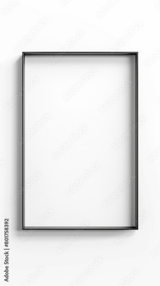 simple rectangular frame made of steel beams on a white background simple rectangular frame made of steel beams on a white background