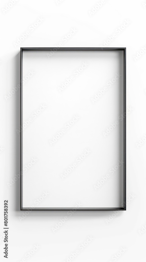 simple rectangular frame made of steel beams on a white background