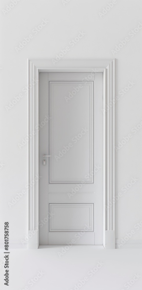 open white door against a white background open white door against a white background