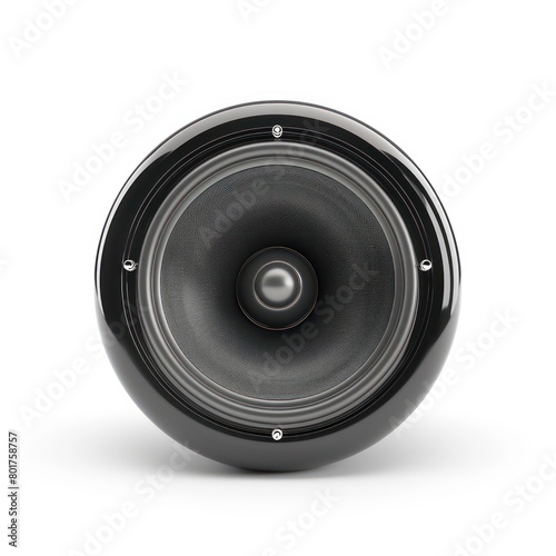 subwoofer speaker on white background