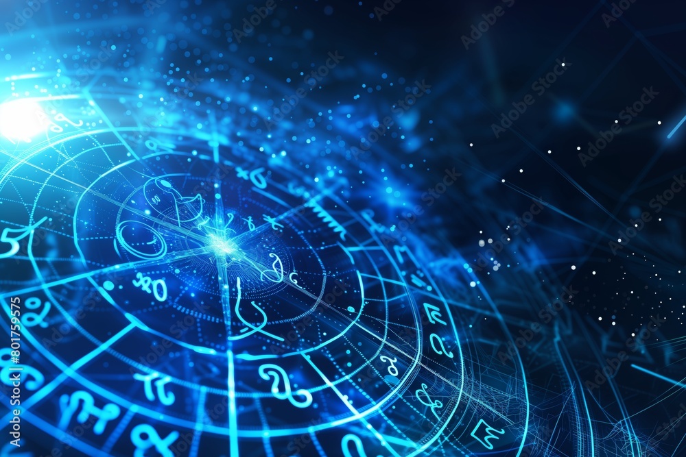 Naklejka premium horoscope, numerological calculation