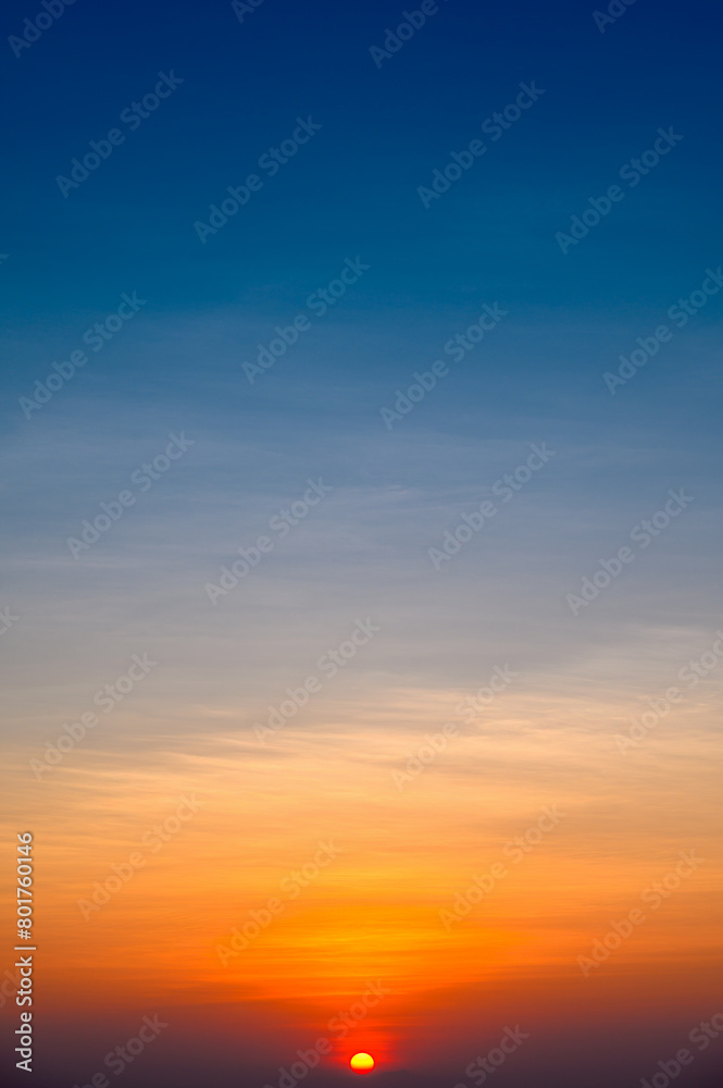 beautiful twilight sunrise sky with cloudy background  