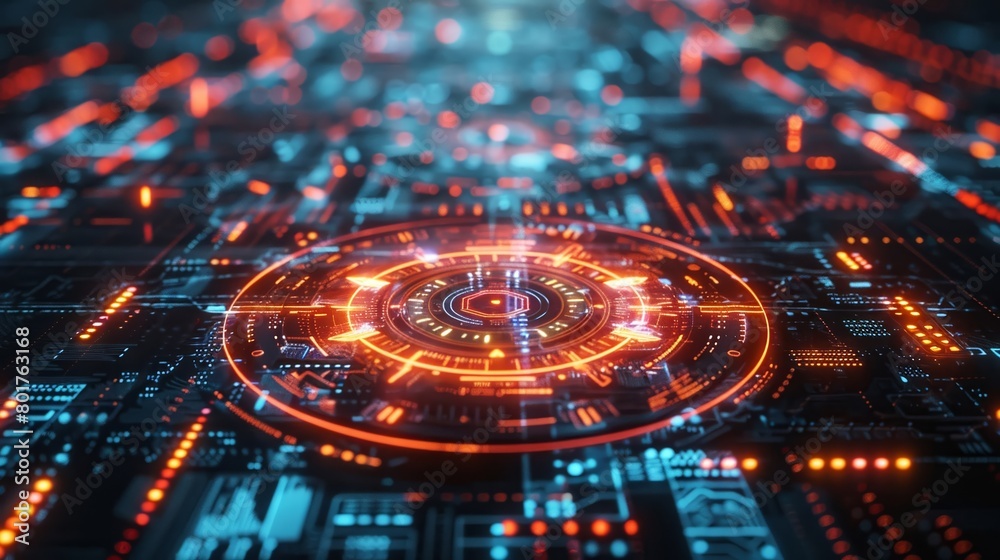 Innovative HUD concept featuring customizable lighting effects Innovative HUD concept featuring customizable lighting effects