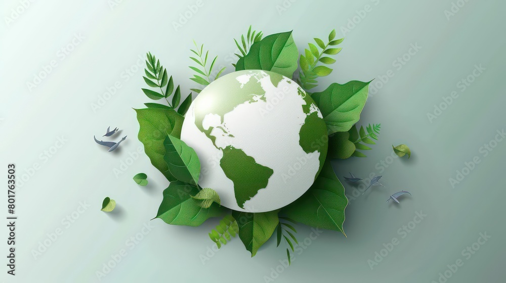globe light green pastel color, earth day concept, pastel light colors globe light green pastel color, earth day concept, pastel light colors