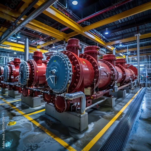 geothermal power pant, valves filters and pipelines