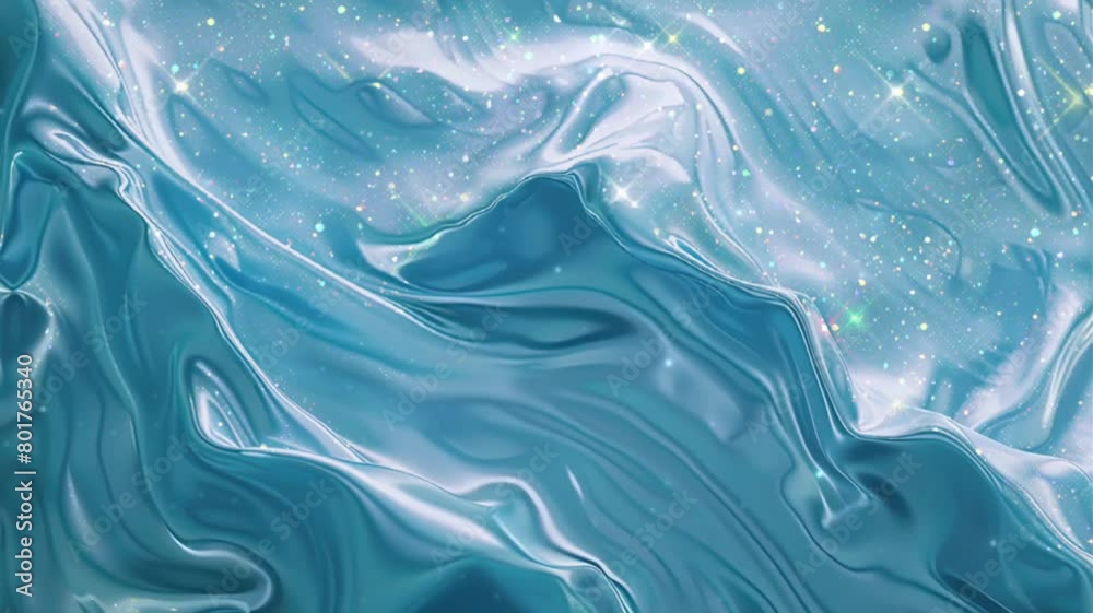 Abstract background of soft blue fabric waves