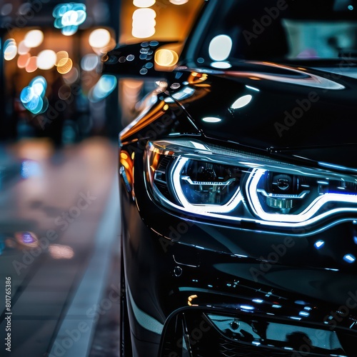 modern luxury car headlight