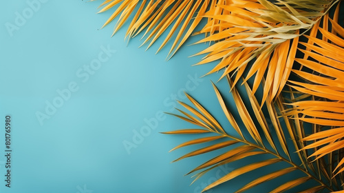 summer vibe with blue copy space background