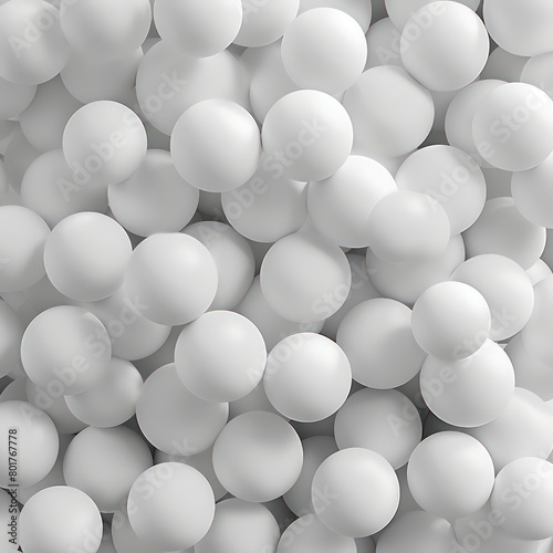 spheres piled together  covering the screen  white background