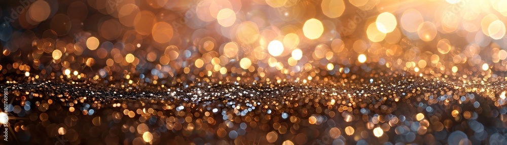 Ethereal silver and gold backdrop with a soft focus and shimmering sparkle. Ideal for adding a touch of elegance to any occasion like anniversaries, graduations, or special events. Ethereal silver and gold backdrop with a soft focus and shimmering sparkle. Ideal for adding a touch of elegance to any occasion like anniversaries, graduations, or special events.