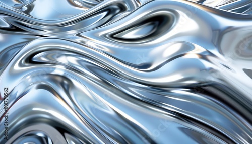 chrome silver soft background 3d graphic