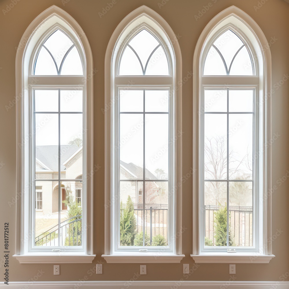 windows white arches beige color windows white arches beige color