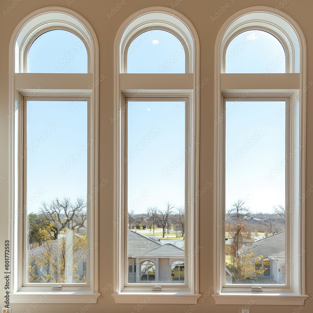 windows white arches beige color windows white arches beige color