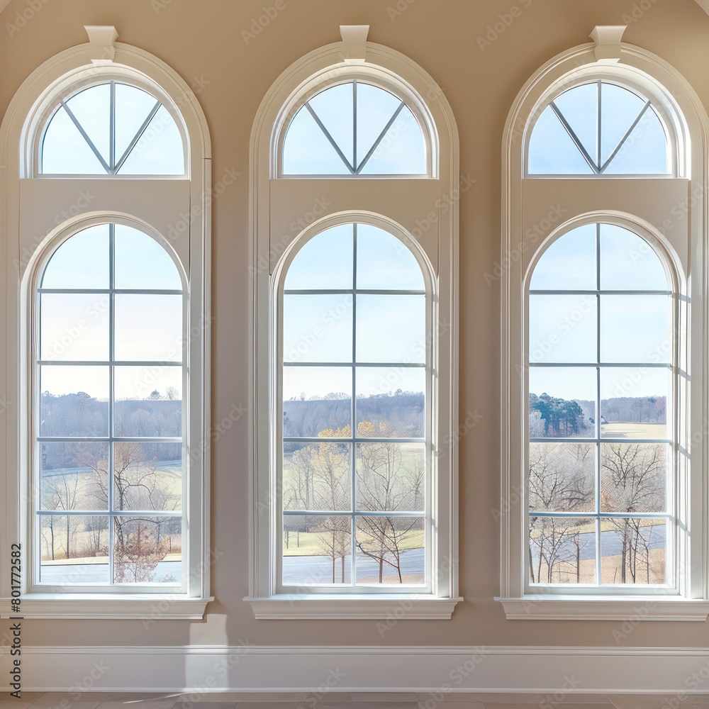 windows white arches beige color windows white arches beige color