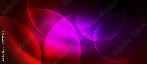 A vibrant purple and magenta circle illuminated against a dark background, creating a mesmerizing contrast of tints and shades reminiscent of electric blue gas in water