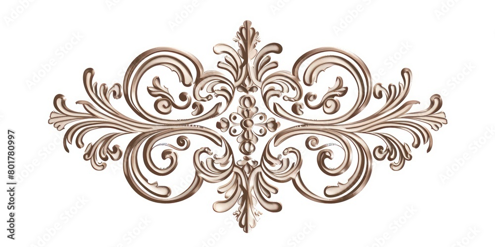 neo baroque ornament on a white background