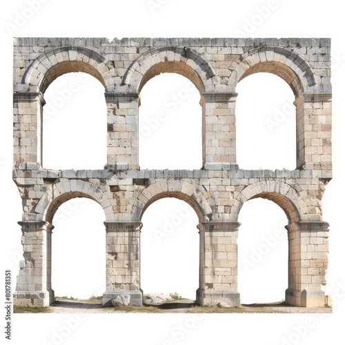 marble aqueduct on a white background © STOCKYE STUDIO