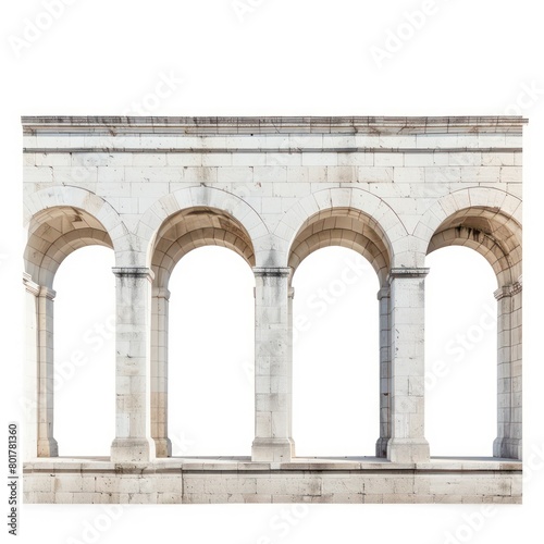 marble aqueduct on a white background