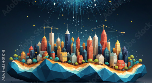   Wave Horizon Elegance City 
  Banners , Wallpaper
