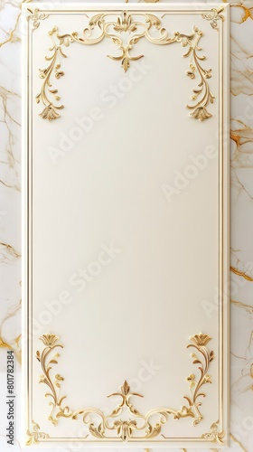 plain rectangular golden minimal pattern borders 