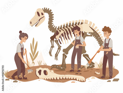 Prehistoric Puzzle: Paleontologists Unearth Dinosaur Bones, Piecing Together the Past