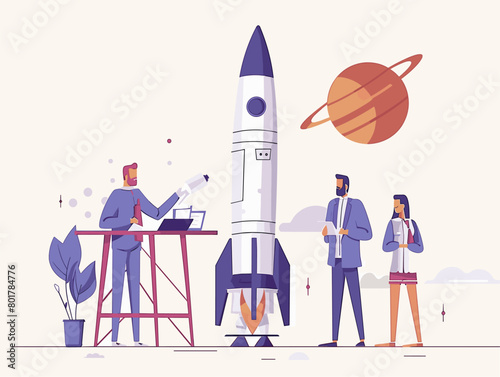 Curiosity Takes Flight: Engineers' Dream Unfolds in Animated Rocketry